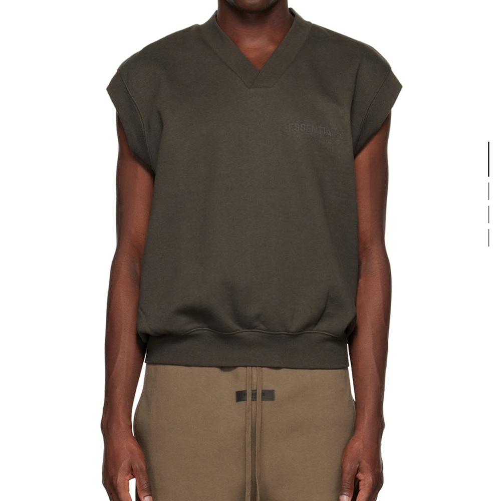 Fear of God - Essentials Dark Brown Sleeveless Top